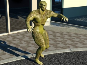 humanoid monster Model 3D