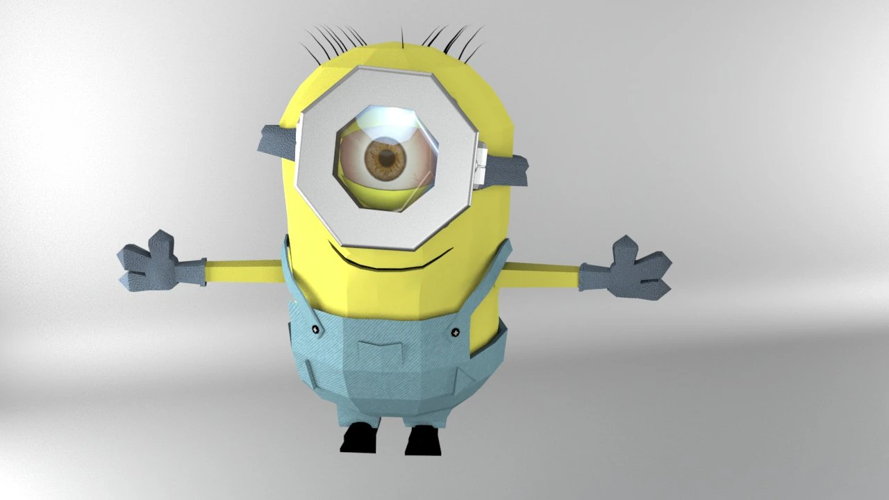 despicable minion 3D Model .c4d .max .obj .3ds .fbx .stl .blend 