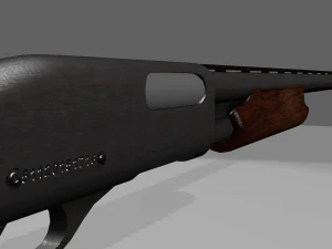 remington shotgun 3D Model
