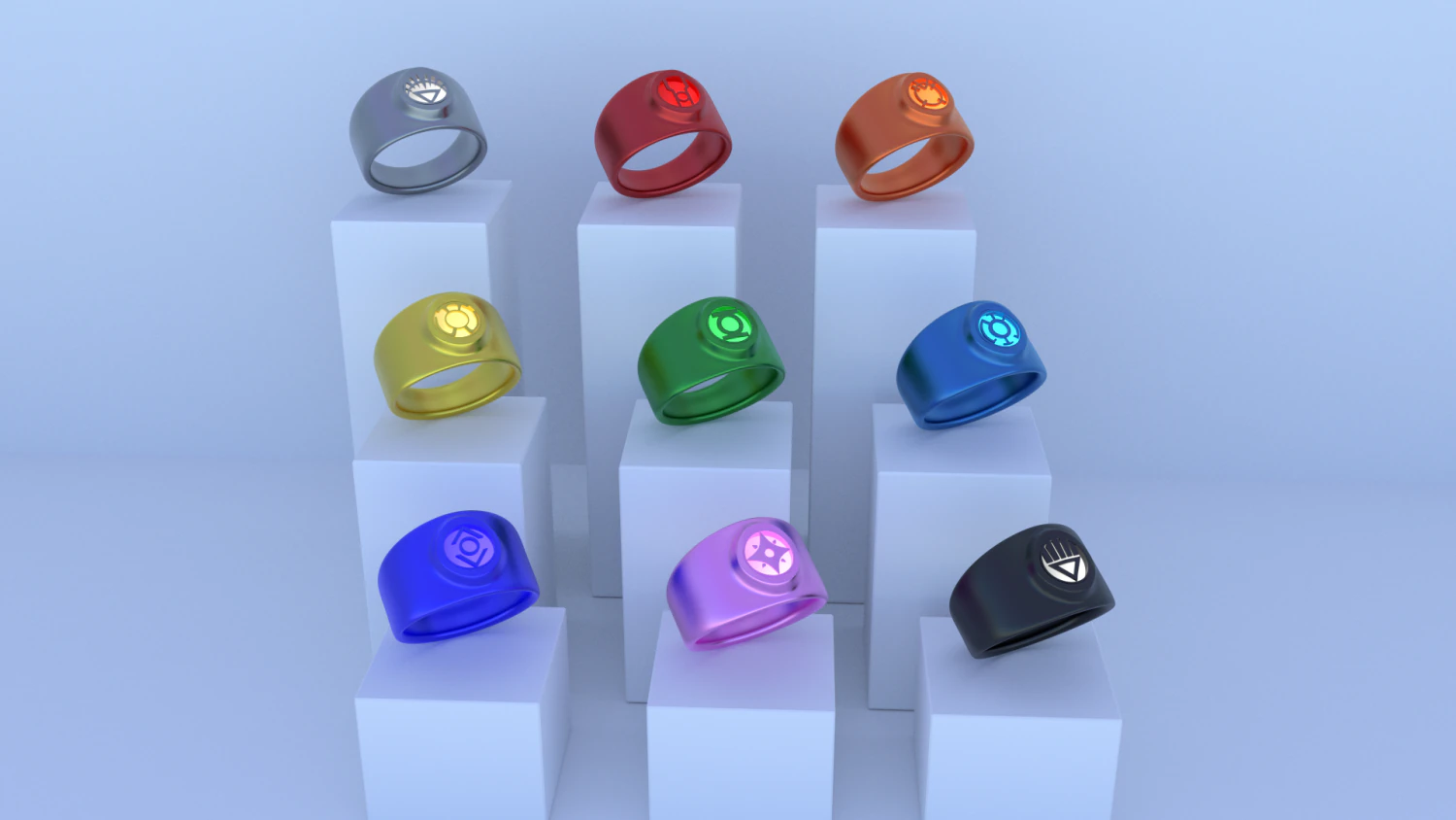 lantern rings 3D Model .c4d .max .obj .3ds .fbx .stl .blend