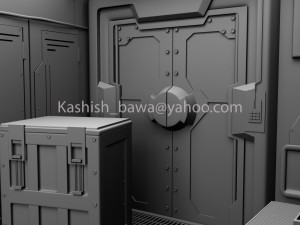 spaceship interior 3Dモデル