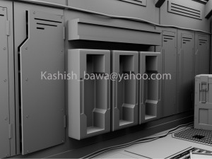 spaceship interior 3Dモデル