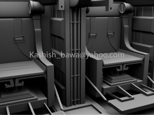 spaceship interior 3Dモデル