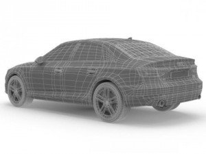 audi a4 sedan 2016 3D Model