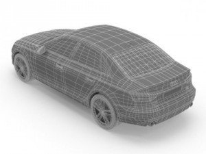 audi a4 sedan 2016 3D Model