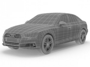 audi a4 sedan 2016 3D Model