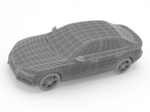 audi a4 sedan 2016 3D Model