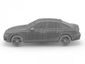 audi a4 sedan 2016 3D Model