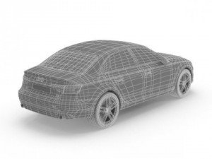 audi a4 sedan 2016 3D Model