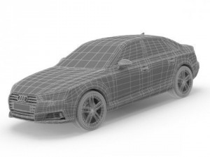 audi a4 sedan 2016 3D Model