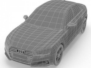 audi a4 sedan 2016 3D Model
