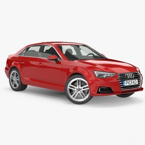 audi a4 sedan 2016 3D Model .c4d .max .obj .3ds .fbx .stl .blend 