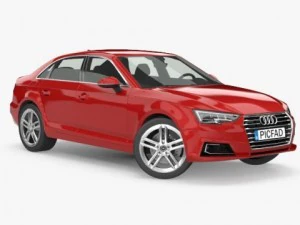 아우디 a4 세단 2016 3D 모델