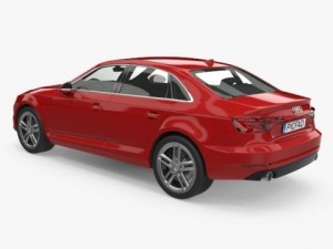 audi a4 sedan 2016 3D Model
