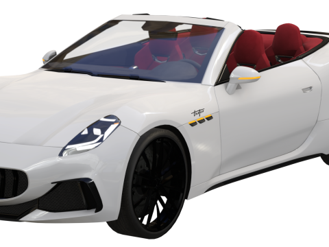 Maserati GranCabrio Trofeo 2024 Low-poly Generic Low-poly 3D Model 3D
