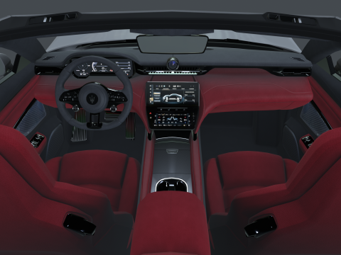 Maserati GranCabrio Trofeo 2024 Low-poly Generic Low-poly 3D Model 3D