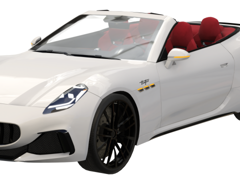 Maserati GranCabrio Trofeo 2024 Low-poly Generic Low-poly 3D Model 3D