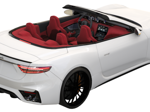 Maserati GranCabrio Trofeo 2024 Low-poly Generic Low-poly 3D Model 3D
