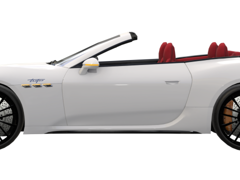 Maserati GranCabrio Trofeo 2024 Low-poly Generic Low-poly 3D Model 3D