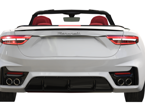 Maserati GranCabrio Trofeo 2024 Low-poly Generic Low-poly 3D Model 3D