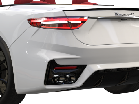 Maserati GranCabrio Trofeo 2024 Low-poly Generic Low-poly 3D Model 3D