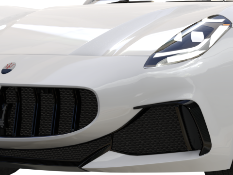 Maserati GranCabrio Trofeo 2024 Low-poly Generic Low-poly 3D Model 3D