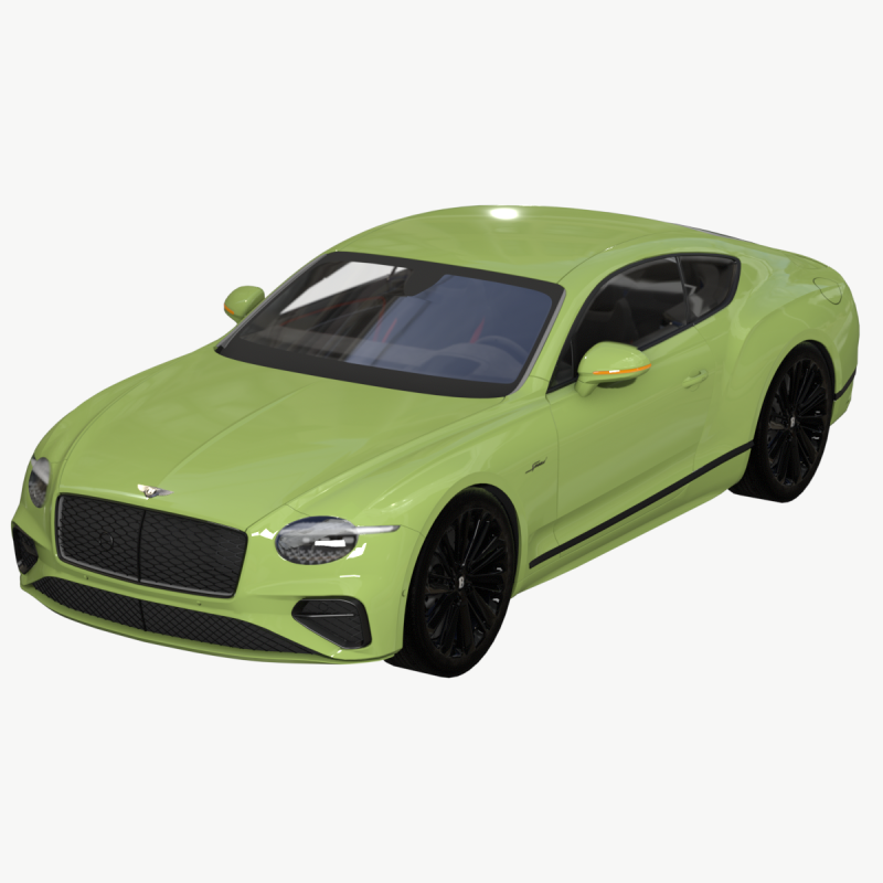 Bentley Continental GT 2024 3D मॉडल .c4d .max .obj .3ds .fbx .stl .blend