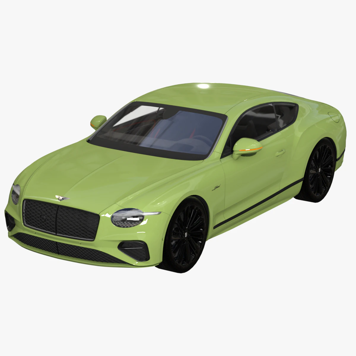 Bentley Continental GT 2024 3D Model .c4d .max .obj .3ds .fbx .stl .blend 