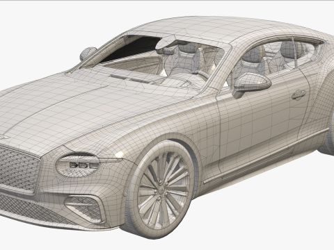 Bentley Continental GT 2024 3D मॉडल