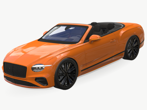 Bentley Continental GT 2024 Cabrio 3Dモデル
