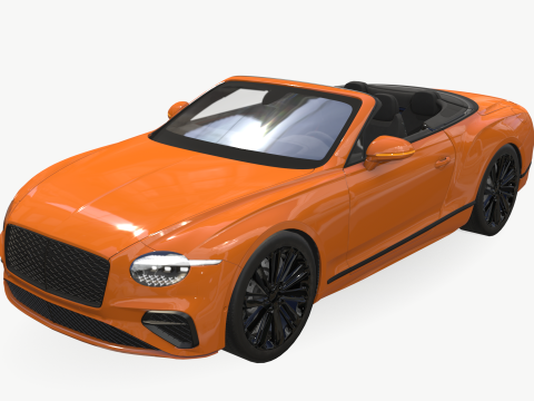 Bentley Continental GT 2024 Cabrio Model 3D