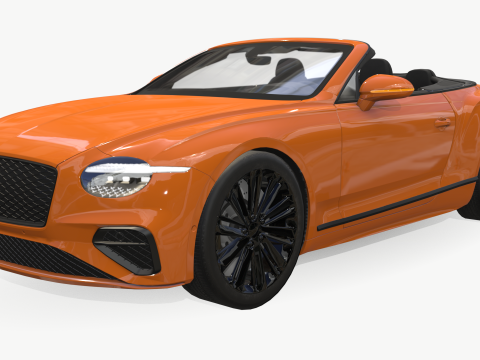 Bentley Continental GT 2024 Cabrio Model 3D