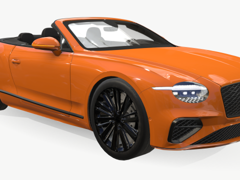 Bentley Continental GT 2024 Cabrio Model 3D