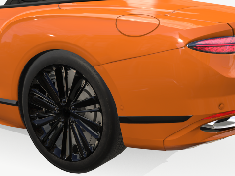 Bentley Continental GT 2024 Cabrio Model 3D