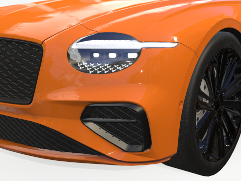 Bentley Continental GT 2024 Cabrio Model 3D