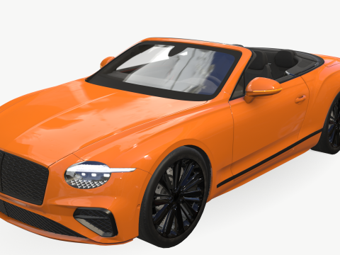 Bentley Continental GT 2024 Cabrio Model 3D