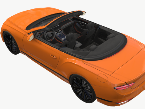 Bentley Continental GT 2024 Cabrio Model 3D