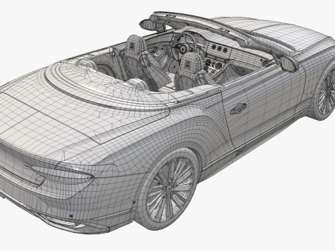 Bentley Continental GT 2024 Cabrio Model 3D