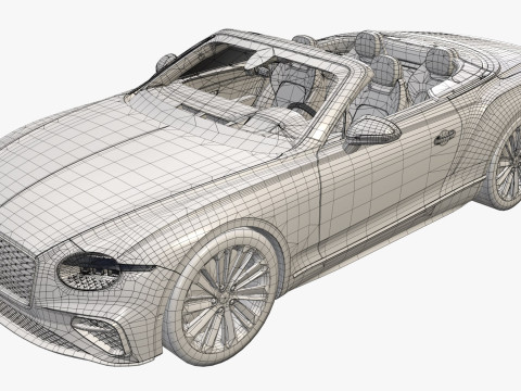 Bentley Continental GT 2024 Cabrio Model 3D