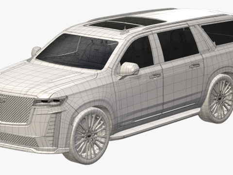 Cadillac Escalade V 2023 3D Модель