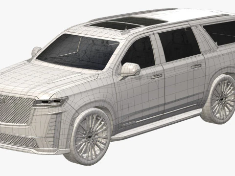 Cadillac Escalade V 2023 3D Model