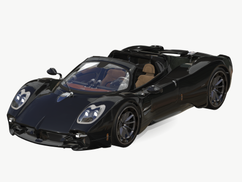 Pagani Utopia Roadster 2024 2025 3D Model