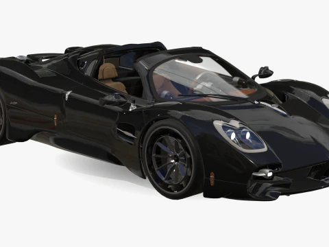 Pagani &Uuml;topya Roadster 2024 2025 3D Model