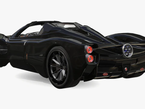 Pagani &Uuml;topya Roadster 2024 2025 3D Model
