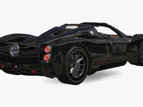 Pagani &Uuml;topya Roadster 2024 2025 3D Model
