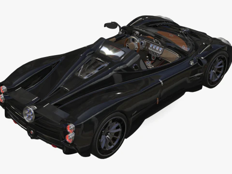Pagani &Uuml;topya Roadster 2024 2025 3D Model