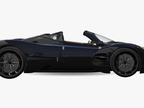 Pagani &Uuml;topya Roadster 2024 2025 3D Model