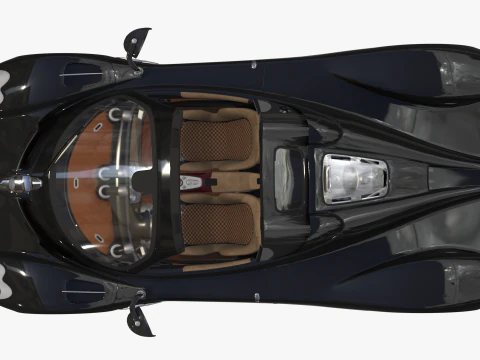 Pagani &Uuml;topya Roadster 2024 2025 3D Model