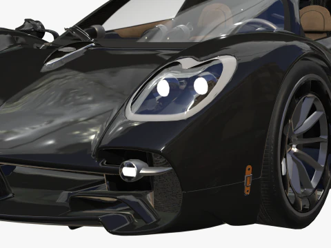 Pagani &Uuml;topya Roadster 2024 2025 3D Model