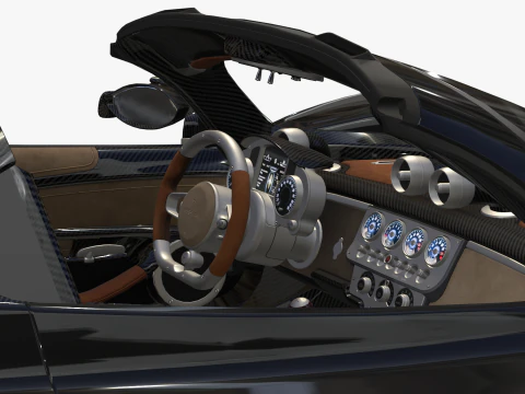 Pagani &Uuml;topya Roadster 2024 2025 3D Model